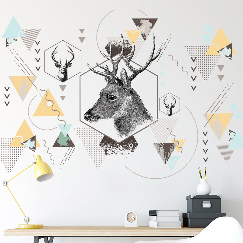 Nordic ins style Triangle Dreamy Mountain Wall Stickers