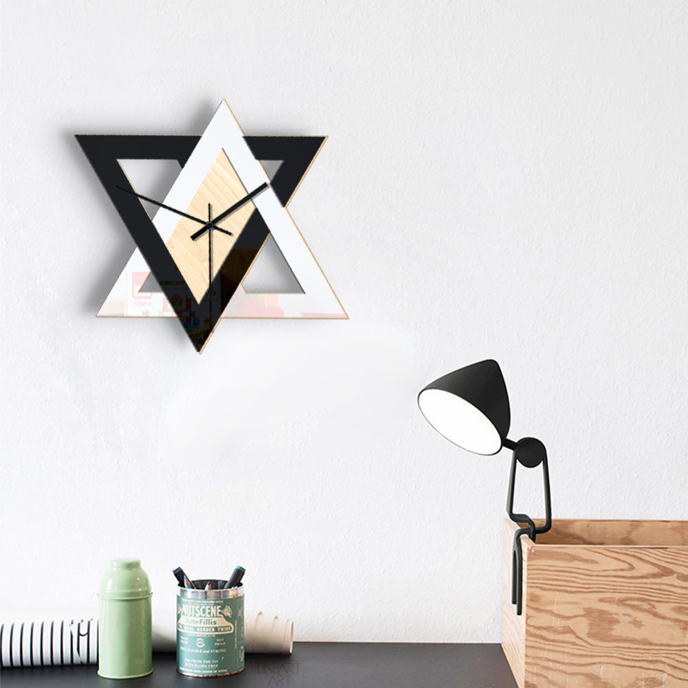 Nordic Black And White Creative Wall Clock