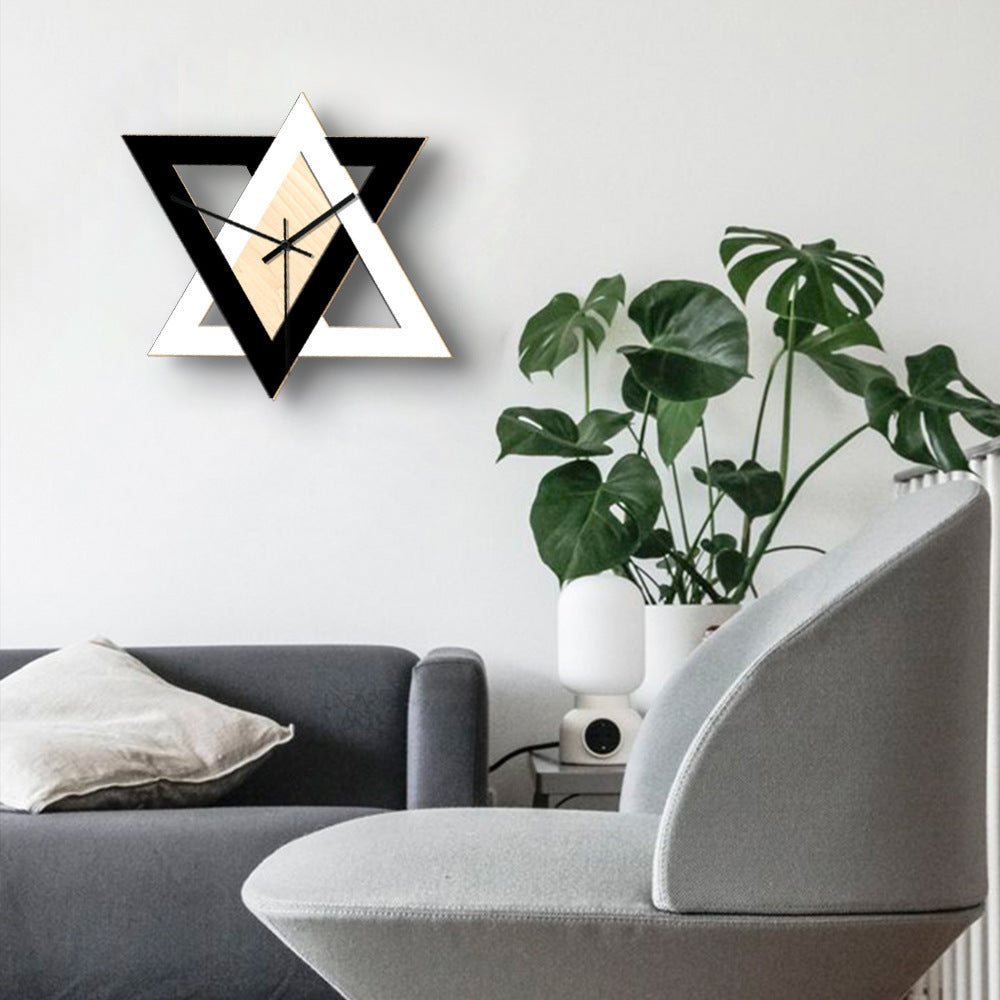 Nordic Black And White Creative Wall Clock