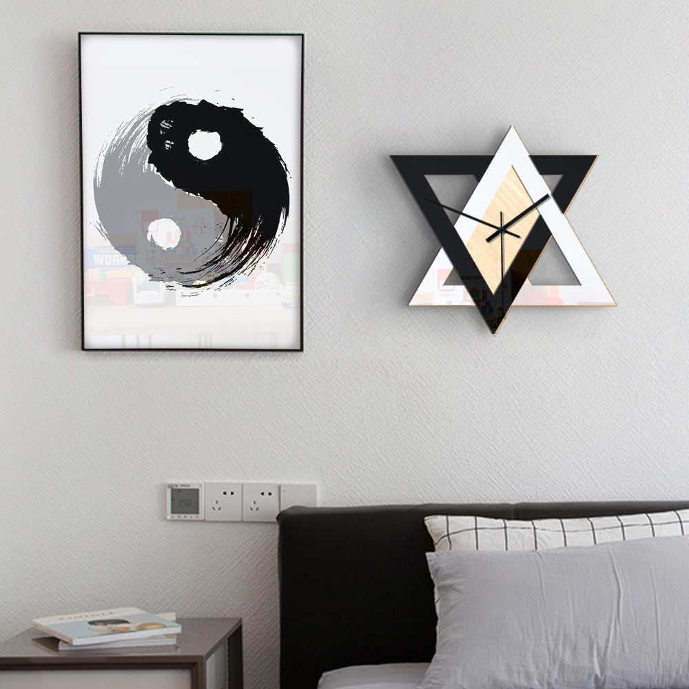 Nordic Black And White Creative Wall Clock