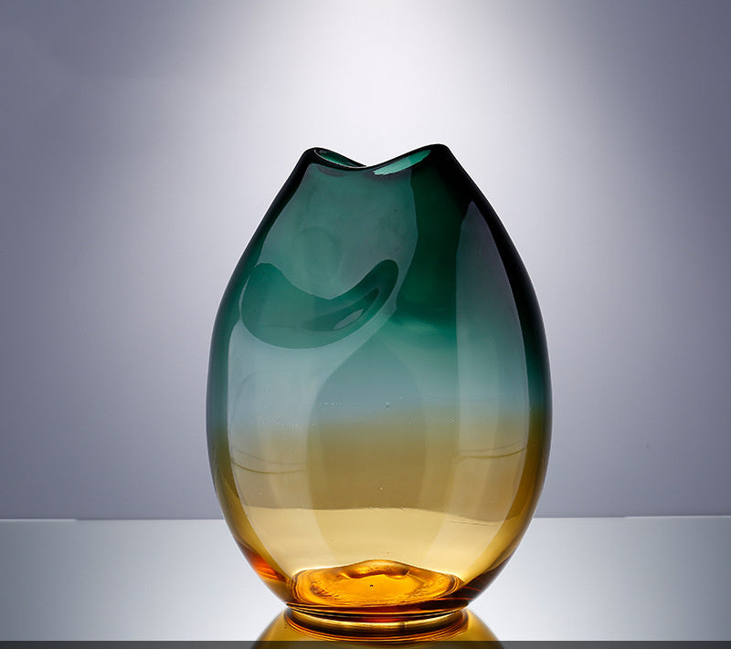 Handmade Hand Blown Glass Vase