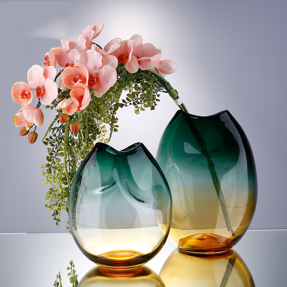 Handmade Hand Blown Glass Vase