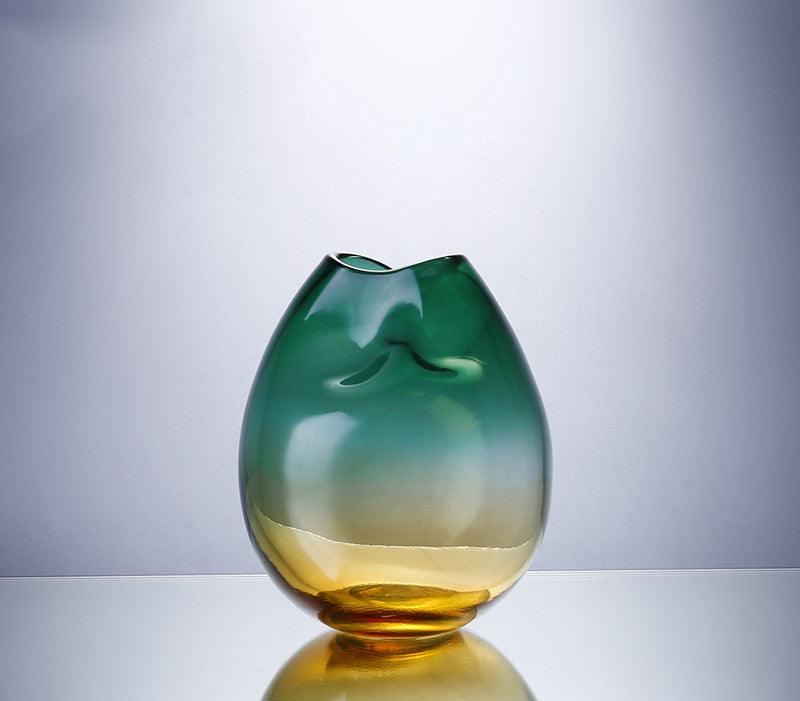 Handmade Hand Blown Glass Vase