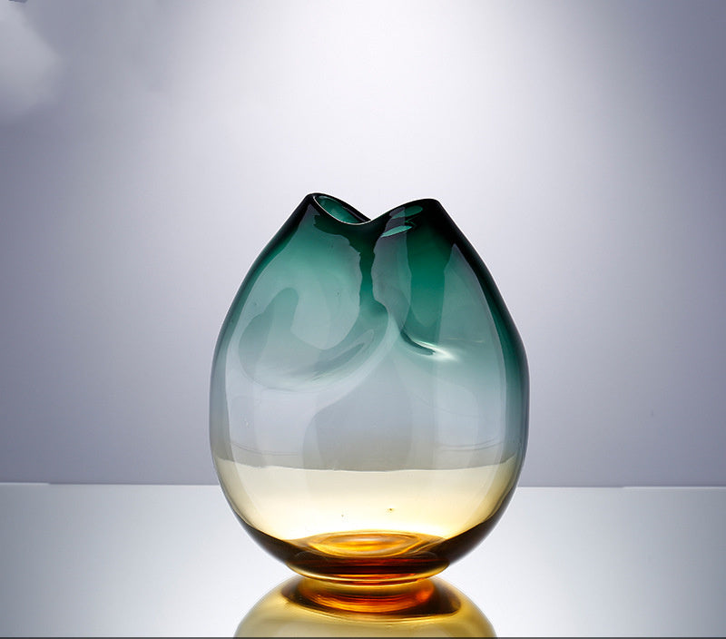 Handmade Hand Blown Glass Vase