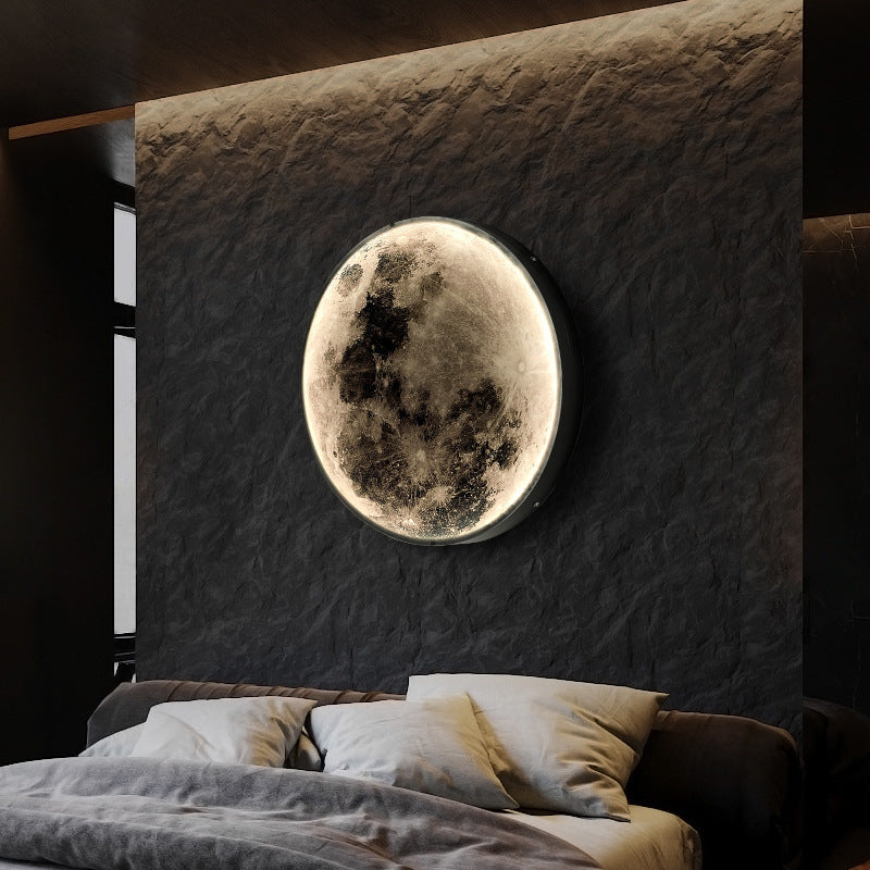 Bedroom Bedside Moon Wall Lamp