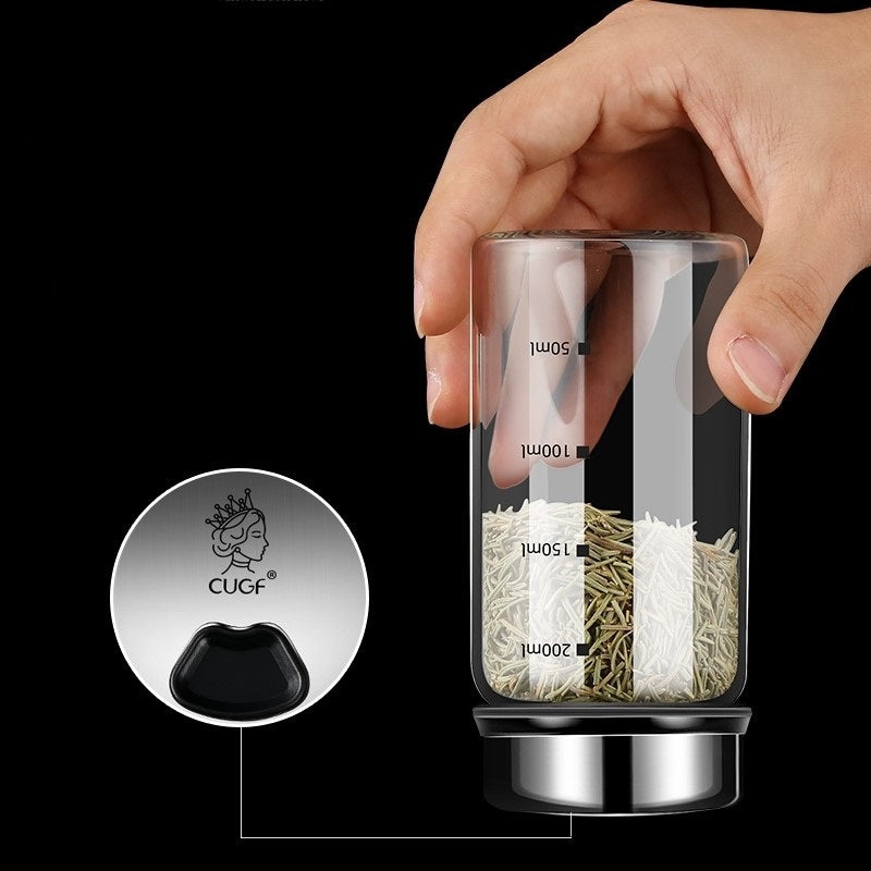 Rotary Glass Seasoning Bottle