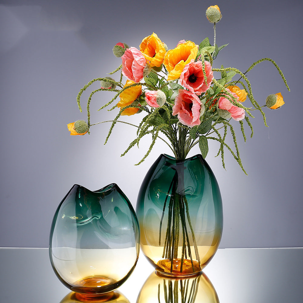 Handmade Hand Blown Glass Vase